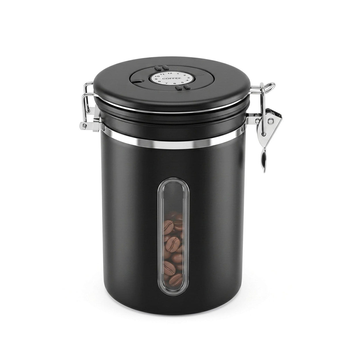 5-Star Chef Appliances > Kitchen Appliances > Coffee Machines & Accessories 5-Star Chef 1.8L Stainless Steel Coffee Bean Storage Container Coffee Canister