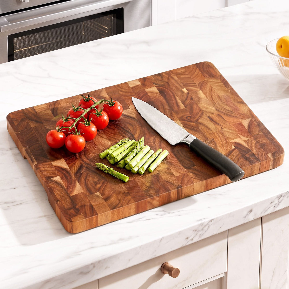 5-Star Chef Home & Garden > Kitchenware > Bakeware & Accessories 5-Star Chef Acacia Wooden Cutting Board End Grain Chopping Board