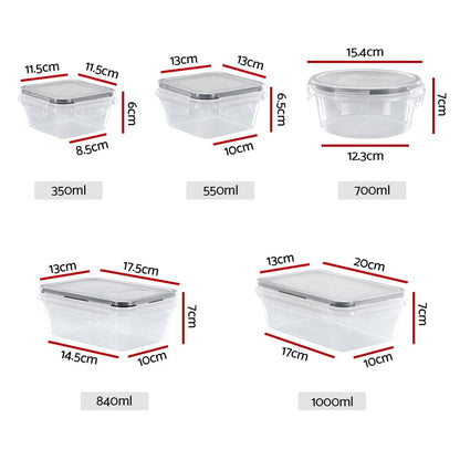 5-Star Chef Home & Garden > Kitchenware > Food Storage 5-Star Chef Cereal Dispenser Food Storage Container 16PCS
