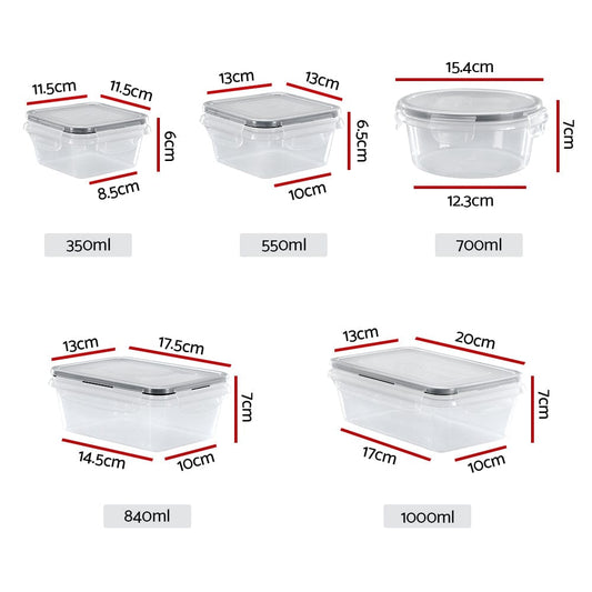 5-Star Chef Home & Garden > Kitchenware > Food Storage 5-Star Chef Cereal Dispenser Food Storage Container 16PCS