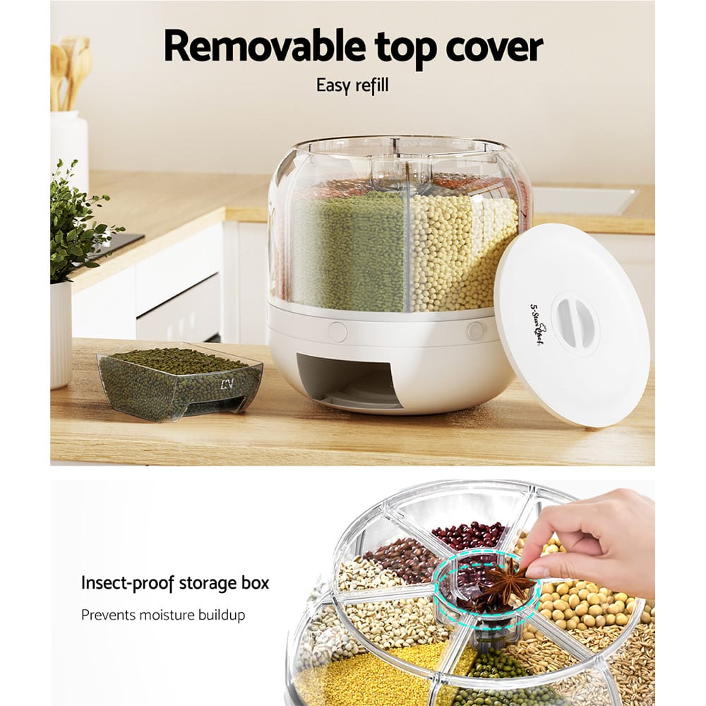 5-Star Chef Home & Garden > Kitchenware > Food Storage 5-Star Chef Cereal Dispenser Grain Container 7KG
