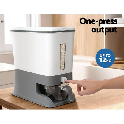 5-Star Chef Home & Garden > Kitchenware > Food Storage 5-Star Chef Cereal Dispenser Rice Container 12KG