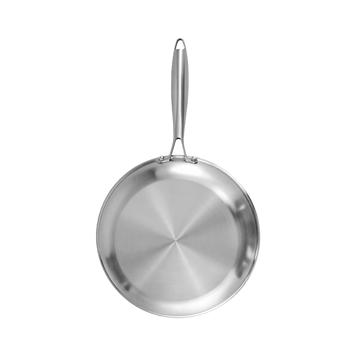 5-Star Chef Home & Garden > Kitchenware > Skillets & Frying Pans 5-Star Chef 30cm Stainless Steel Frying Pan Uncoated Frypan with Tri-Ply Body Silver