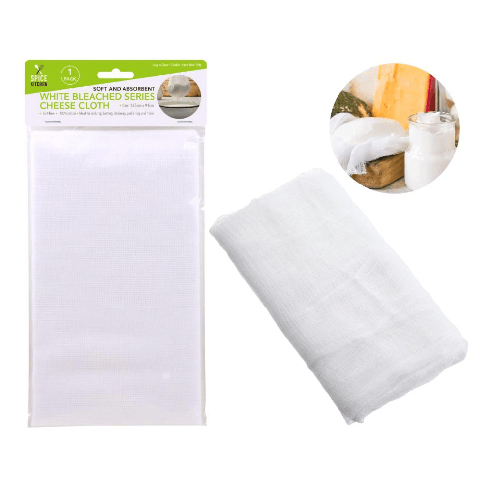 Spice Kitchen Cheese cloth Cheese Cloth Kitchen Strainer Filter Mesh Muslin Steam Cheesecloth 145x91cm Blch