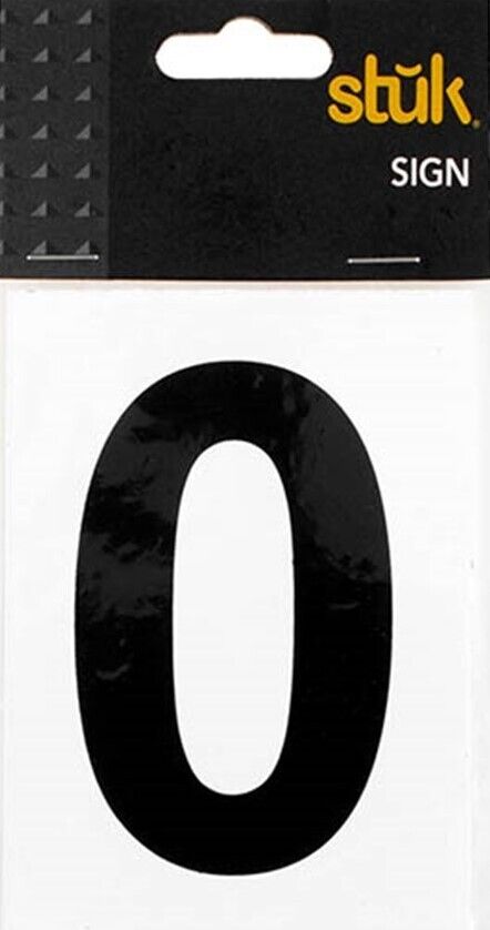 Number Sticker Self Adhesive House Door Address Letter Box Sign Decal White No