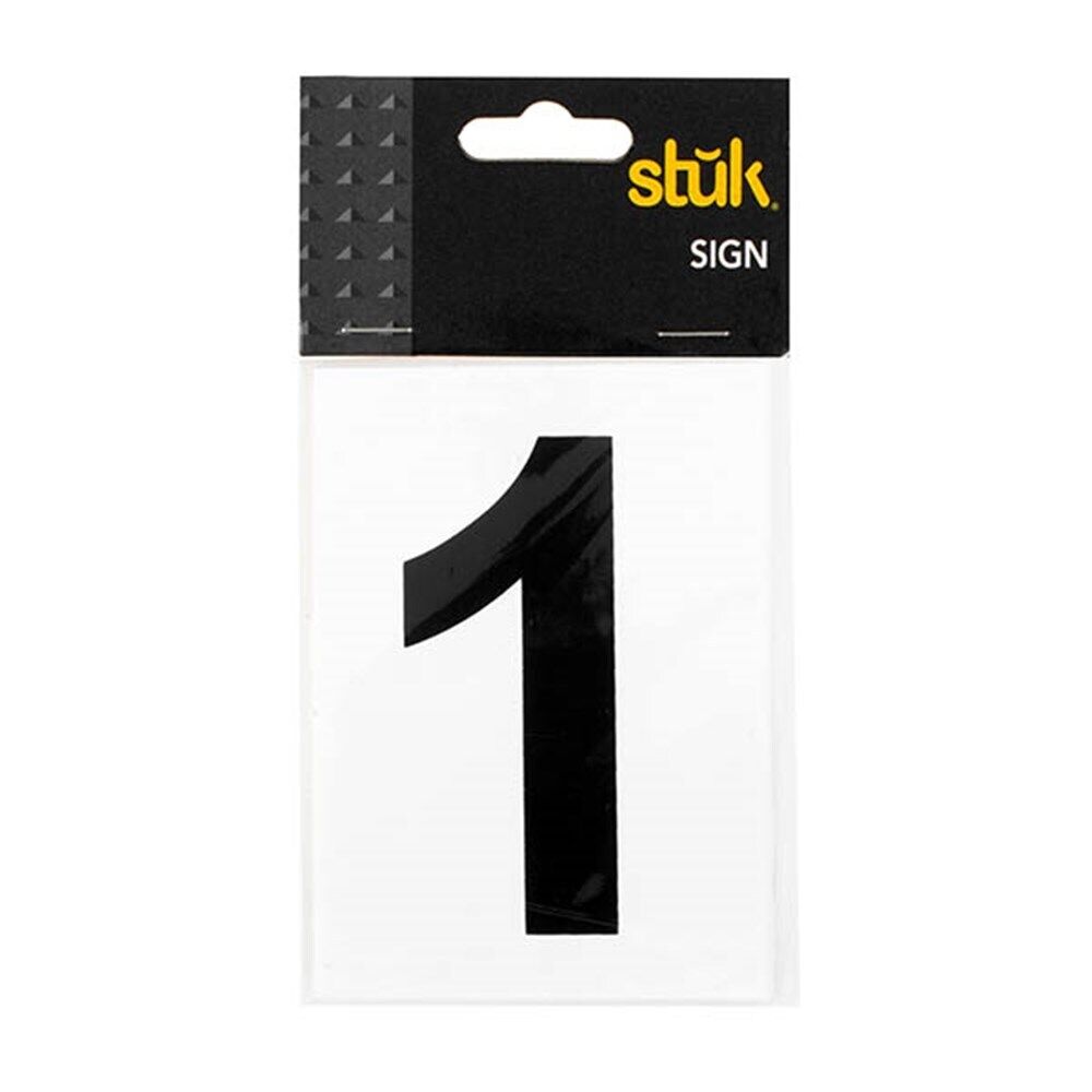 Number Sticker Self Adhesive House Door Address Letter Box Sign Decal White No