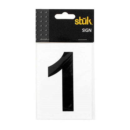 Number Sticker Self Adhesive House Door Address Letter Box Sign Decal White No