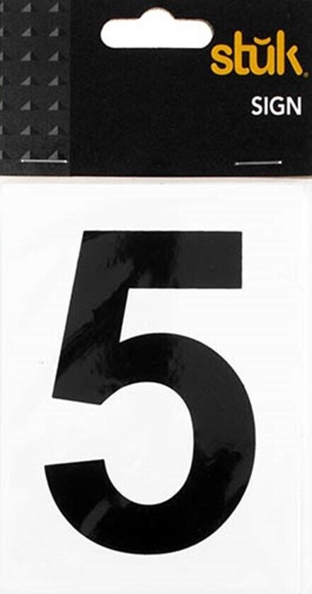 Number Sticker Self Adhesive House Door Address Letter Box Sign Decal White No