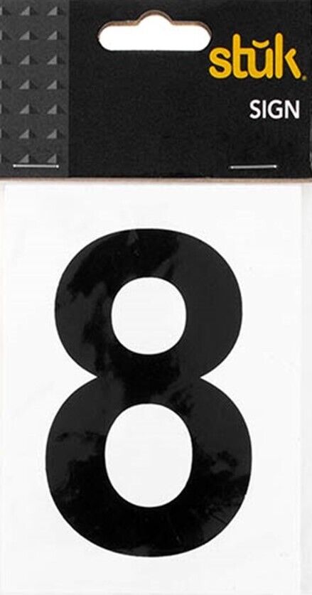 Number Sticker Self Adhesive House Door Address Letter Box Sign Decal White No