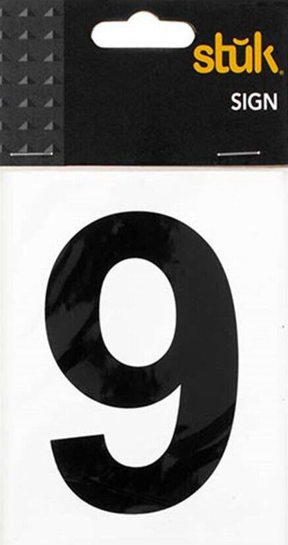 Number Sticker Self Adhesive House Door Address Letter Box Sign Decal White No