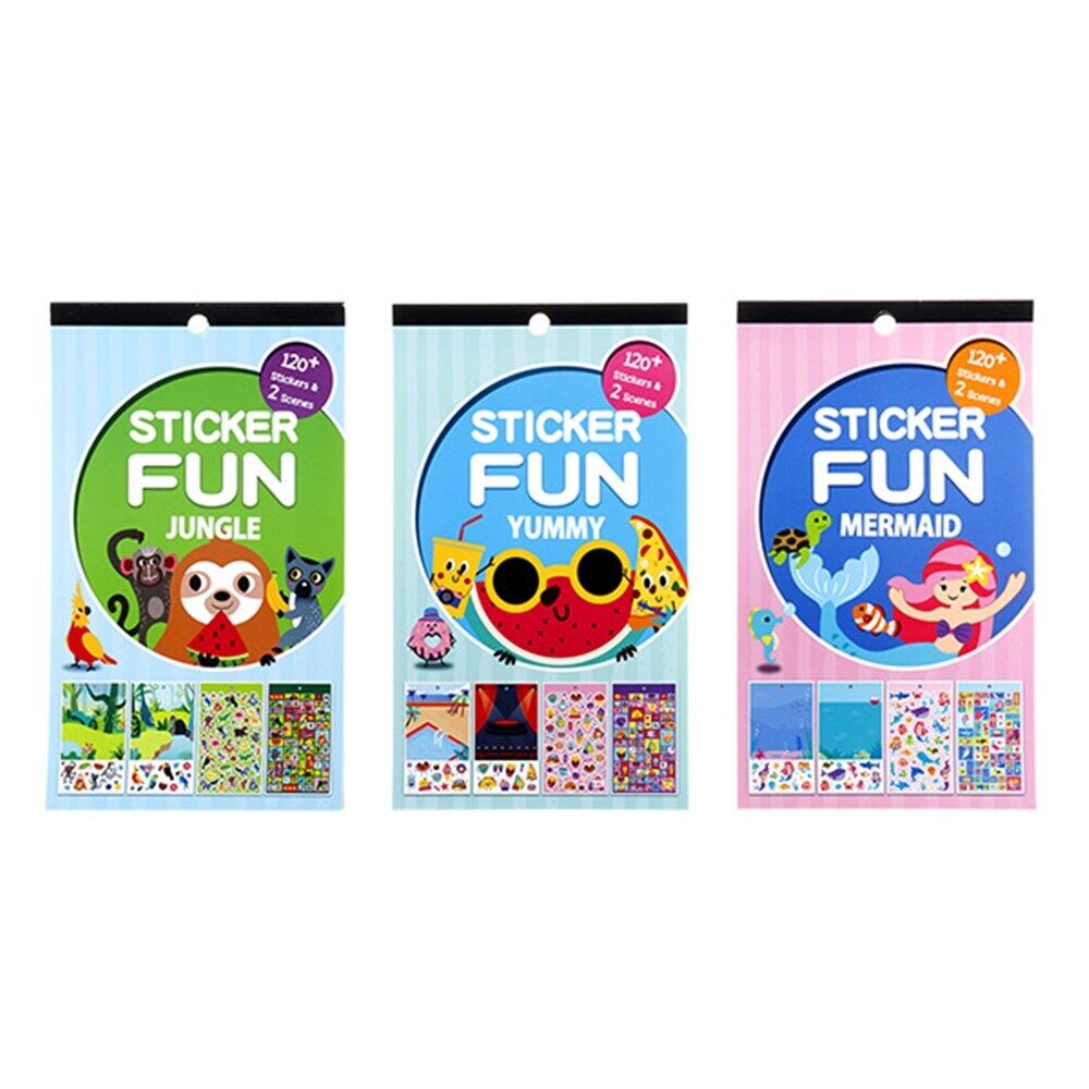 120 Stickers Mermaid Food Jungle Book Scenes Craft School