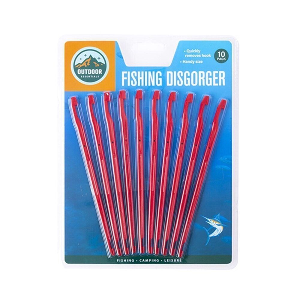 10 Pack Plastic Fishing Hook Remover Hook Disgorger  Removes Hooks with Ease