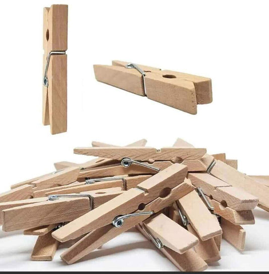 Premium Clothes Pegs Strong Washing Line Drying Clips Spring wood wooden Hanging