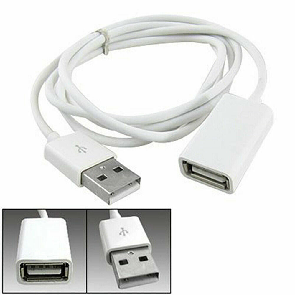 USB Extension Data Cable 2.0 A Male to A Female Long Cord for MacBook & Computer