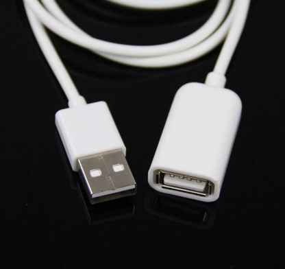 USB Extension Data Cable 2.0 A Male to A Female Long Cord for MacBook & Computer