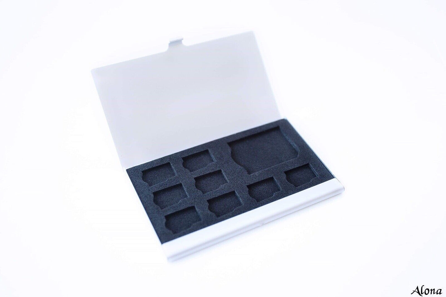 9 Micro SD Memory Card Storage Holder Box Protector Metal Cases 8 TF&1 S L2P1