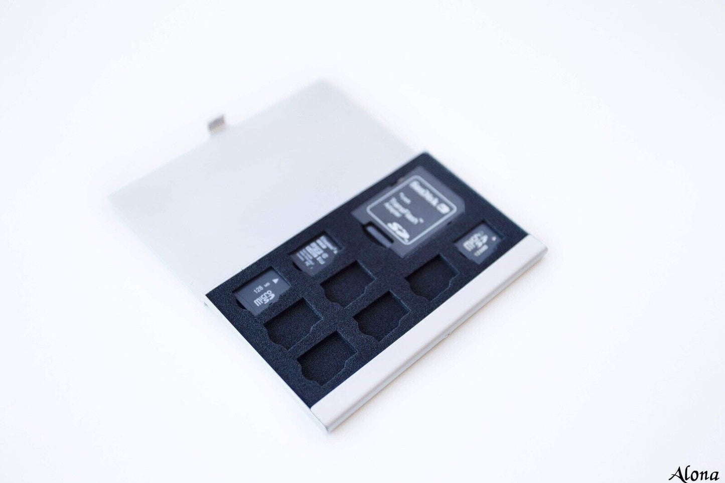 9 Micro SD Memory Card Storage Holder Box Protector Metal Cases 8 TF&1 S L2P1