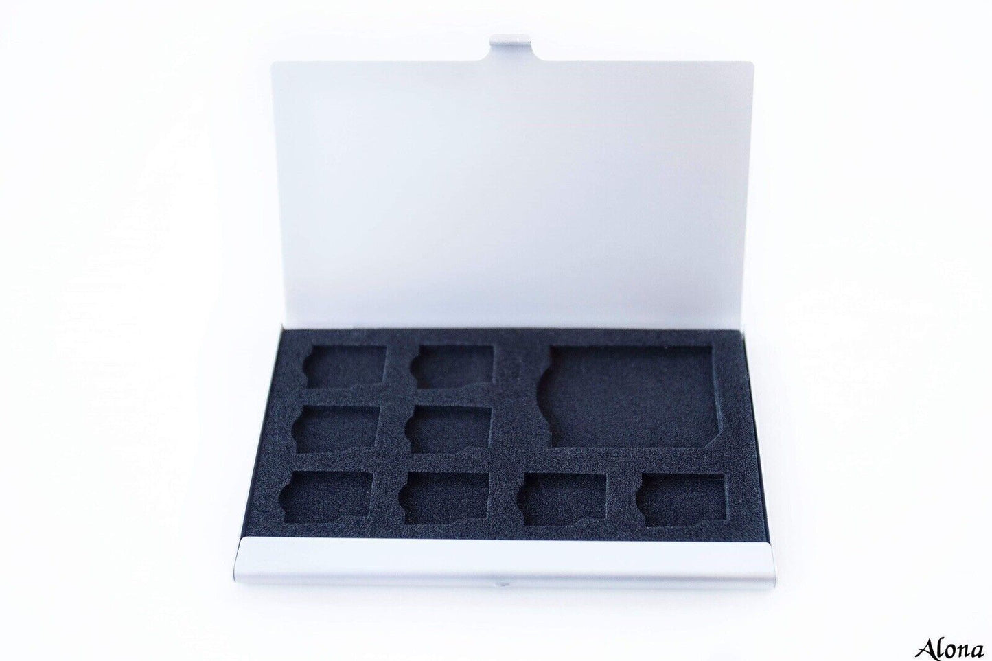 9 Micro SD Memory Card Storage Holder Box Protector Metal Cases 8 TF&1 S L2P1