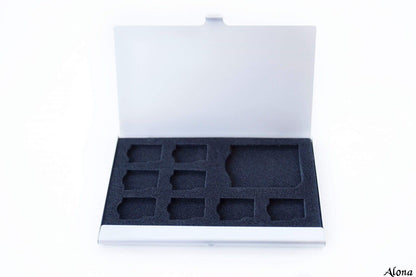 9 Micro SD Memory Card Storage Holder Box Protector Metal Cases 8 TF&1 S L2P1