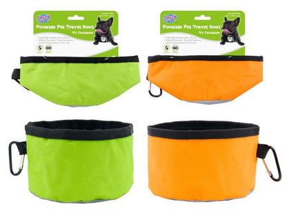 Large Portable Pet Dog Cat Foldable Feeding Bowl Camping Travel Food Water Feed