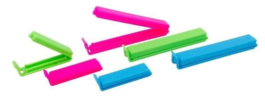 8 Pack Reusable Bag Clips Food Storage Locks Kitchen Fresh Seal Colorful