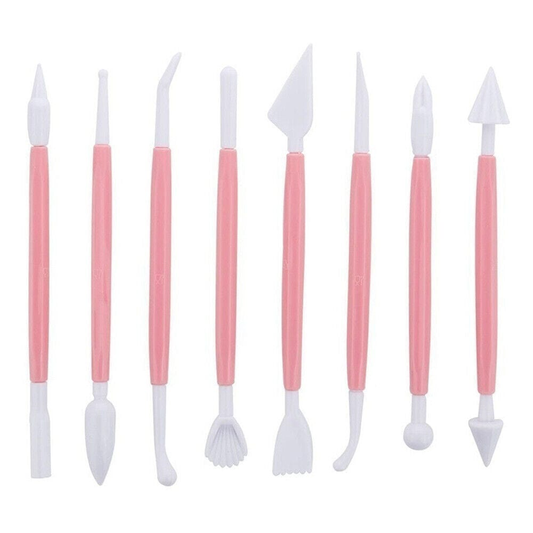 8pcs Cake Carving Tools Baking Pastry Pens Decorating Icing Cutting Shaping