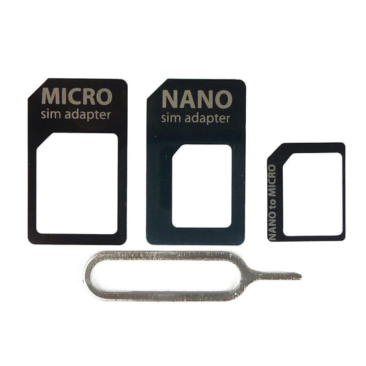 4 in 1 Nano Micro Standard Size Adapter SIM Card Tray for iPhone 4 5 6 7