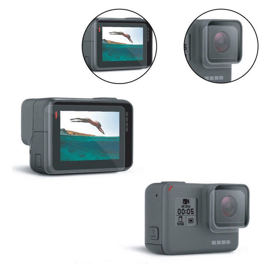 Screen Protector 2in1 LCD Dust proof Protective Film Camera For GoPro Hero 5 6