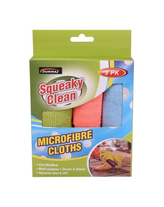 3Pack Microfibre Cleaning Cloth Rag Kitchen Glass Car Window Dish Washing Towels