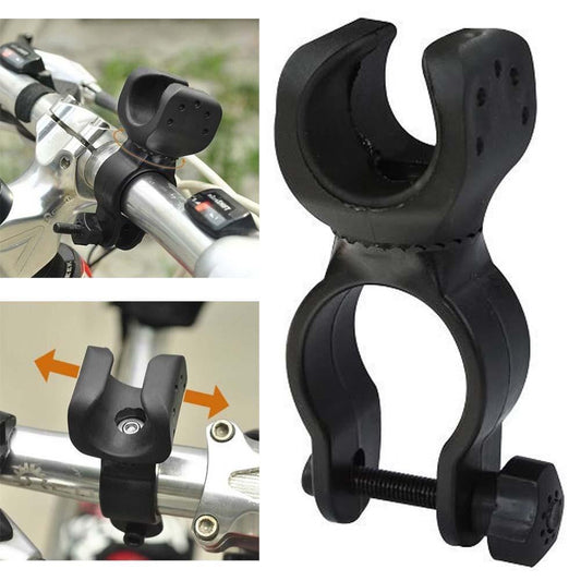 Bike Bicycle Flashlight Mount Holder Clip Rotate 360 degree Head LED Light Torch