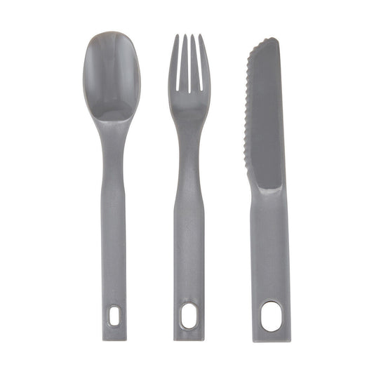 3 Piece Set Cutlery Fork Picnic Spoon Camping Hiking Survival Outdoor Plastic