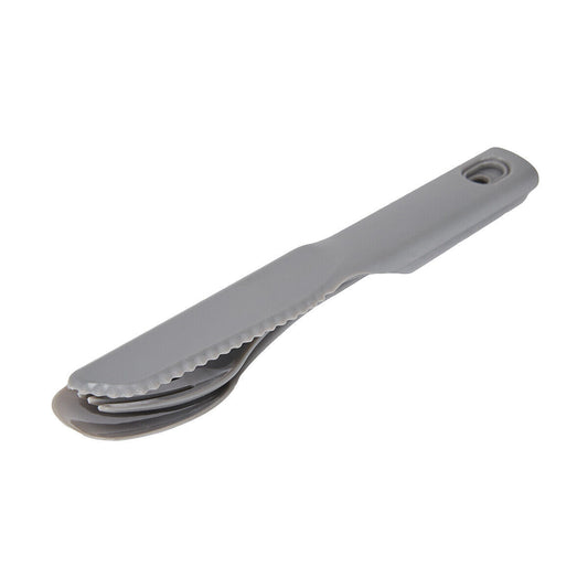 3 Piece Set Cutlery Fork Picnic Spoon Camping Hiking Survival Outdoor Plastic