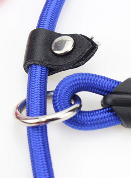 Pet Dog Leash Correction Rope Nylon Adjustable Slip Training Lead Puppy Black