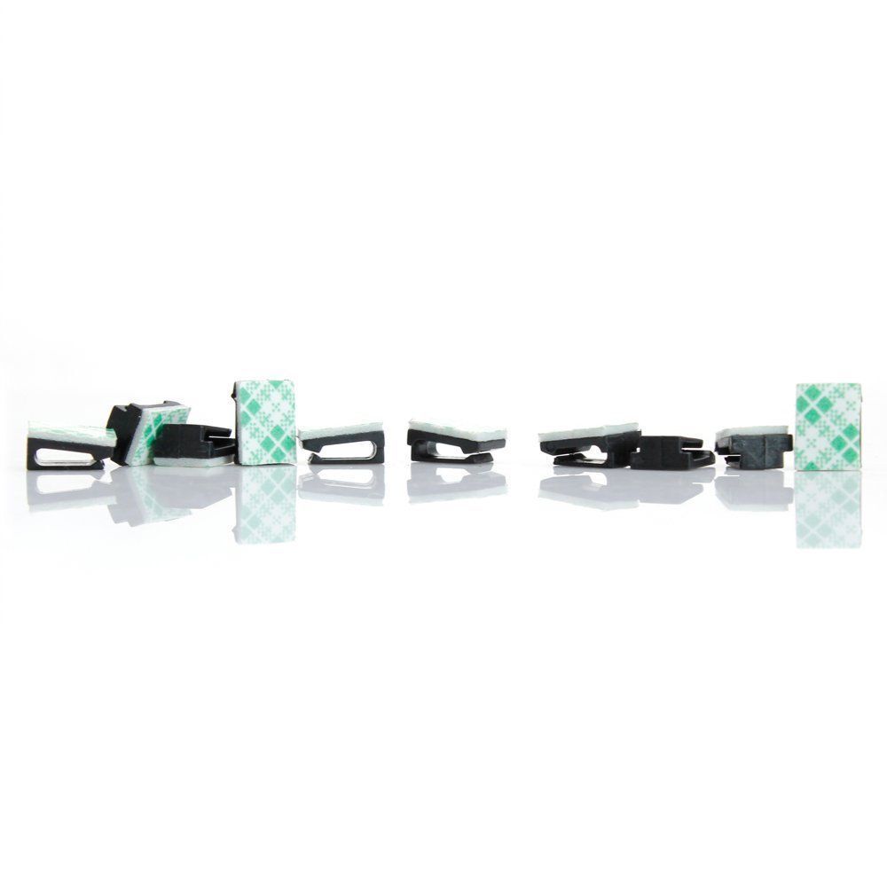 20X Wire Cord Clip Cable Line Holder Tie Fixer Organizer Collect Adhesive Clamp