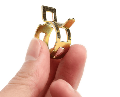 10x 12mm Spring Clip Fuel Line Hose Water Pipe Air Tube Clamps Fastener