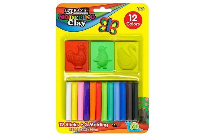 Craft Polymer Clay Soft Modelling Moulding Strip Plasticine DIY Toys Stick 15pcs