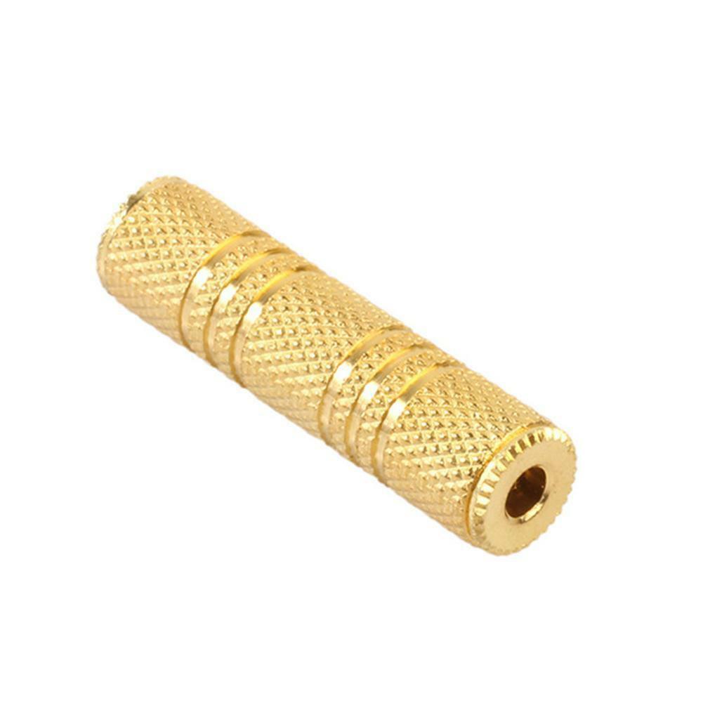 3.5mm Female to 3.5mm Female Audio Adapter Converter Stereo F/F Extension Metal