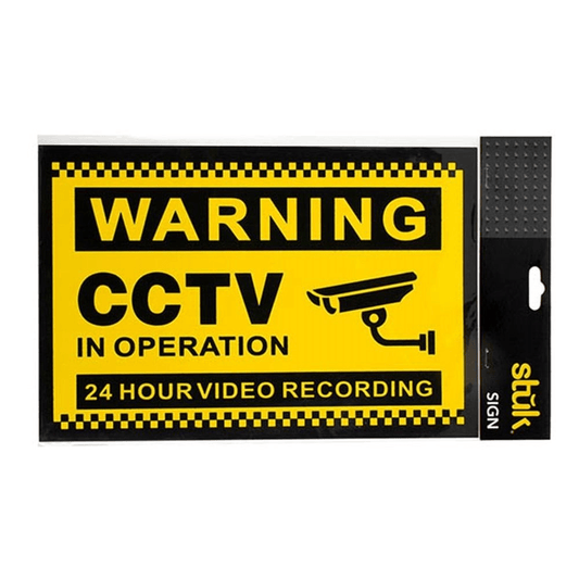 CCTV Sign Sticker Decal Office Warehouse Work Door Home Vinyl