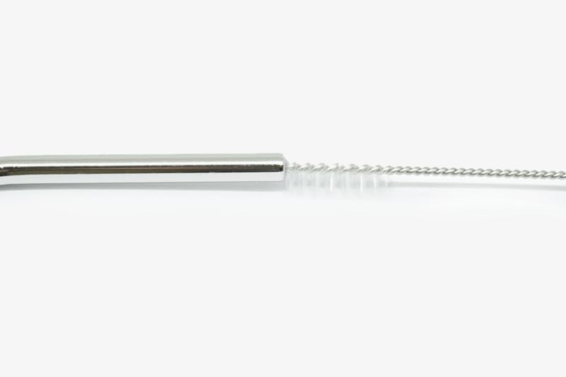 8X Stainless Steel Metal Drinking Straw Straight Bend Reusable Washable 2 Brush