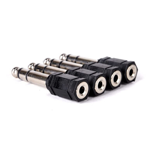 4 Pcs 6.35mm 1/4 inch Stereo Male Plug to 3.5mm Female Socket Mini Jack Adaptors
