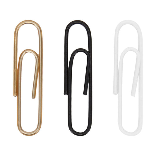 Paper Clips Metal Office 200 Pack Clip Colorful Craft School 33mm