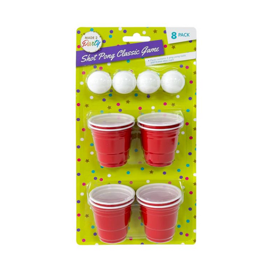 Mini  Beer Alcohol Shot Pong Drinking Cup Balls Adult Classic Game Pub BBQ