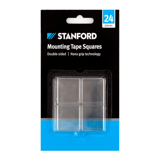 24pcs Mounting Tape Nano High Viscosity Squares Double Sided 25.4x25.4mm