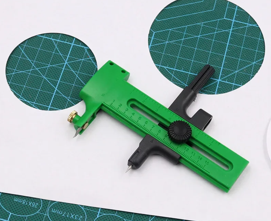 Rotary Circle Cutter Compass Tool Cardboard Cut Paper Sewing Art School Craft