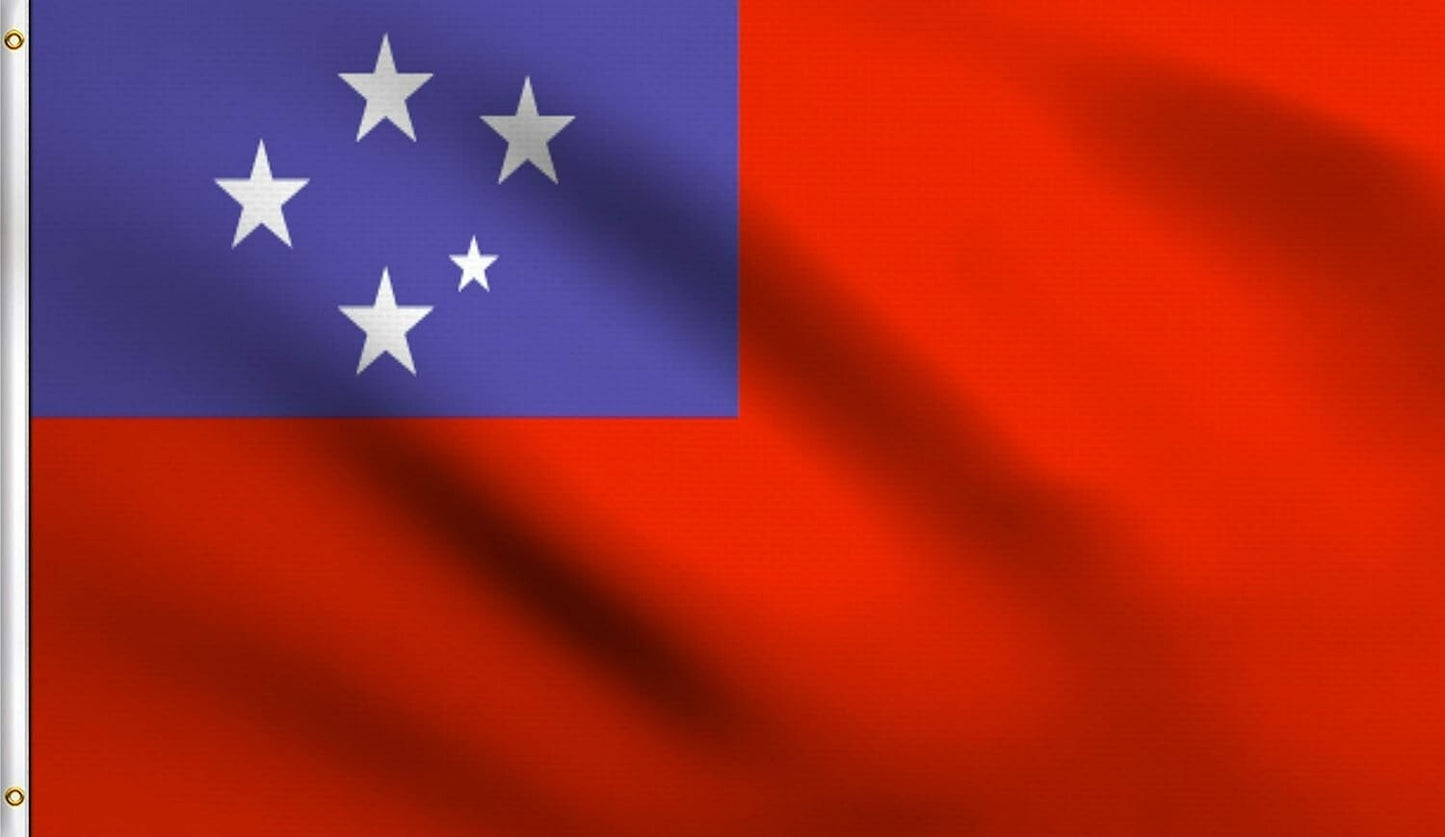 Large Samoa Flag Western Samoan Flag Heavy Duty Outdoor 90 X 150 CM