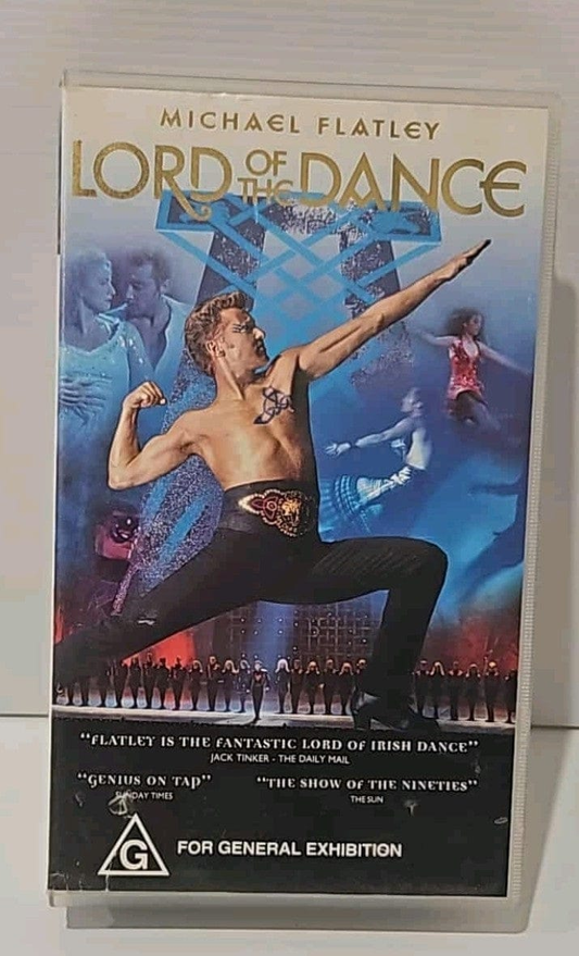 Alona.com.au MICHAEL FLATLEY CONCERT LORD OF THE DANCE VHS VIDEO 92 MINS
