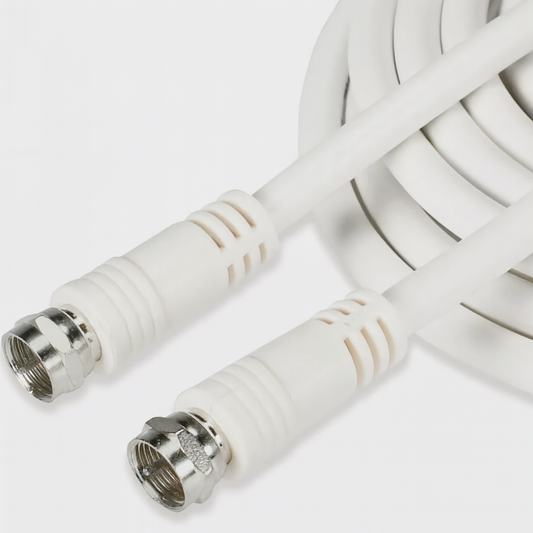 TV Antenna Cable F Type Male to F Type Male Flylead Aerial Cord Coax Lead 1.5m