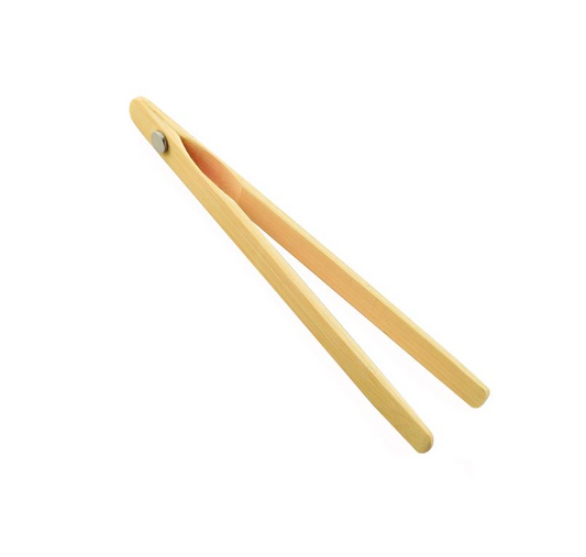Bamboo Teaware Tea Clips Wood Toast Tongs Wooden Toaster Bagel Magnet 20.5cm