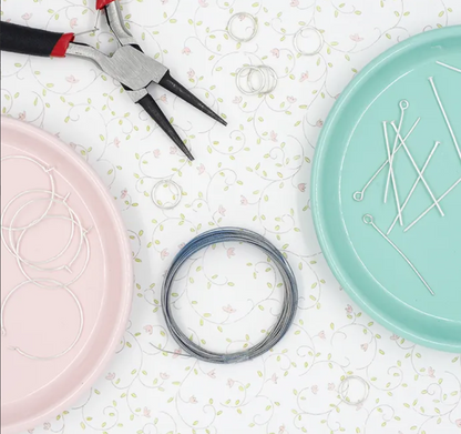 160pcs Jewelry Making Kit Silver Plated Craft Beading Set Wire Hook Rings Clasps