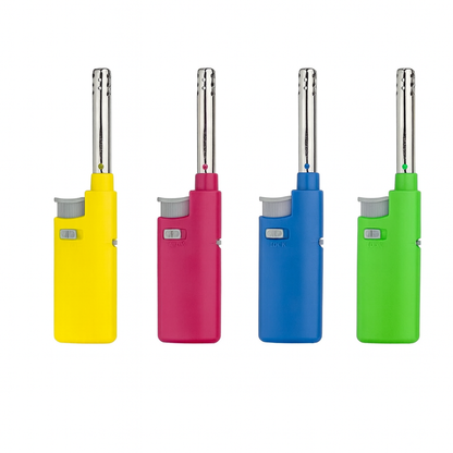 Mini Ignition Gas Utility Lighter Adjustable Fire BBQ Kitchen Stove Butane Light